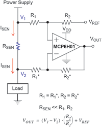 Figure 3. Single op-amp difference amplifier